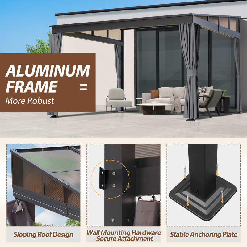 COVERONICS Aluminum Patio Gazebo & Reviews | Wayfair
